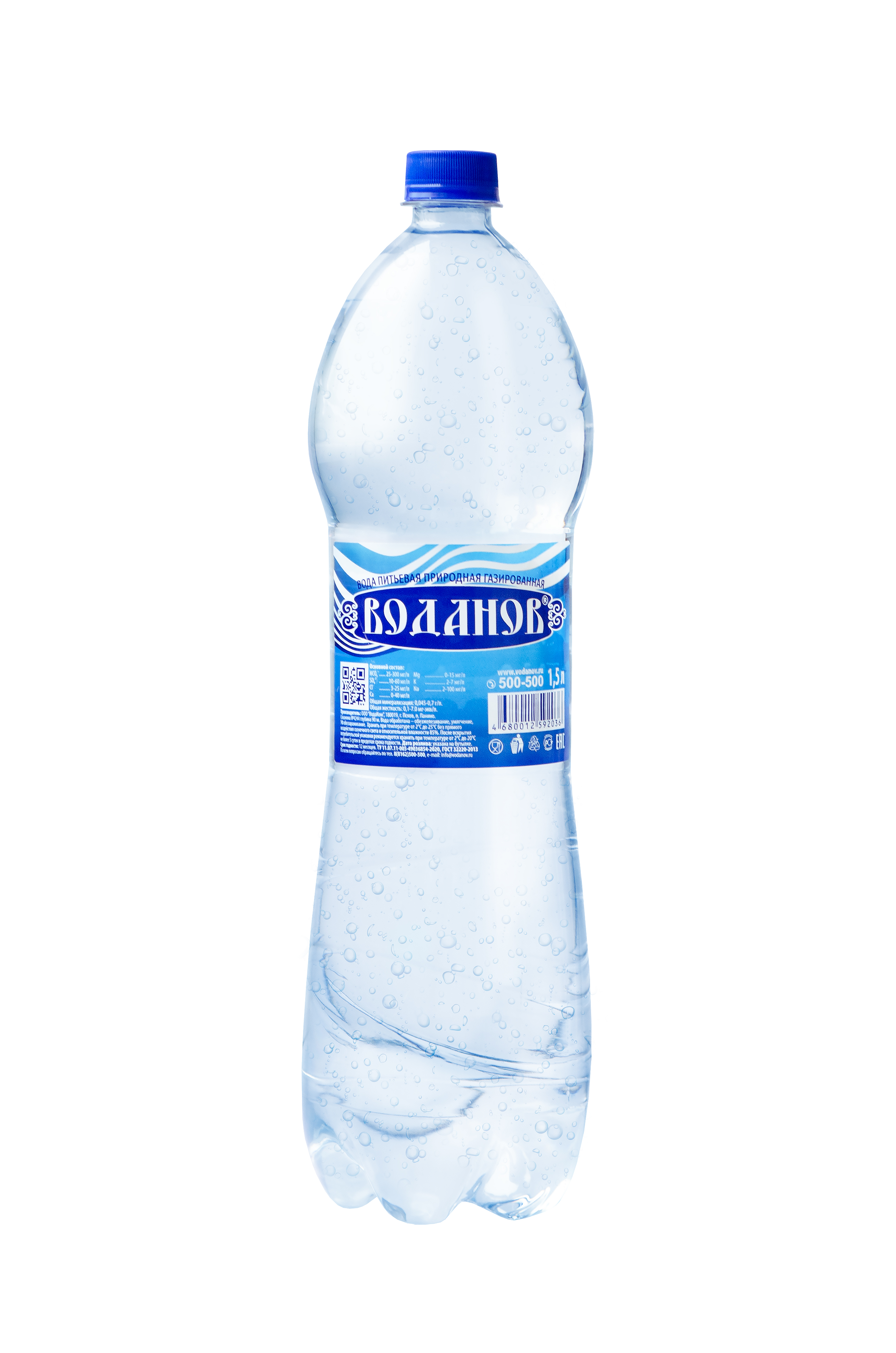 Вода "Воданов" 1,5л газ
